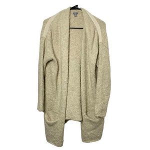 American Eagle Women's Cozy Oversized Cream Knitted Cardigan Size XS/S
